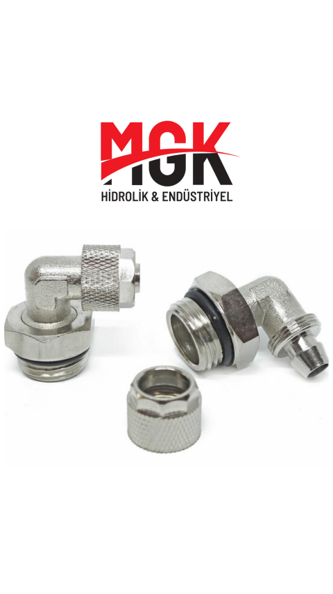 1 / 2" - 6 METAL SOMUNLU DÖNER DİRSEK BAĞLANTI